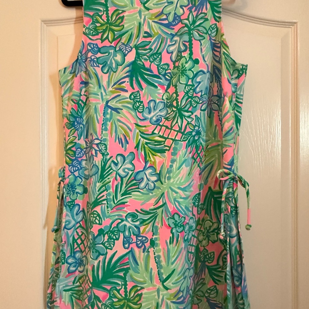 Lilly Pulitzer Tropical Print Sleeveless Romper Dress
